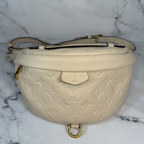 LV Louis Vuitton Empreinte Bumbag Cream Monogram Waist Crossbody - Picture 3 of 16
